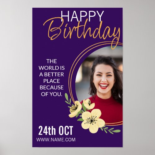 Brithday poster class invite work birthday