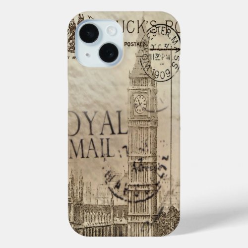 Britian England london clocktower big ben iPhone 15 Case