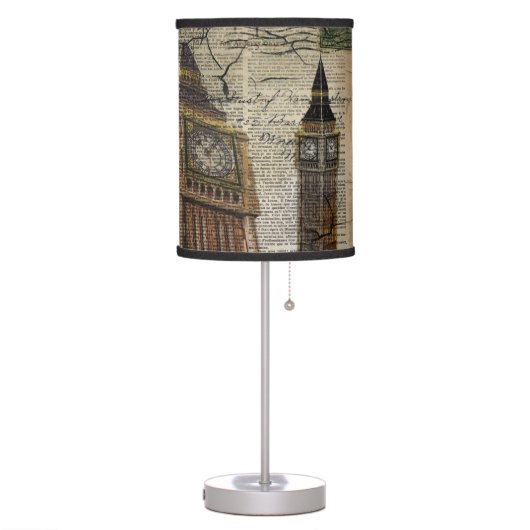 Britian England london clocktower big ben Table Lamp (Left)