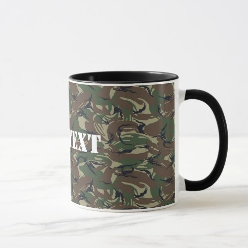 British 95 Forest Green Camouflage Mug