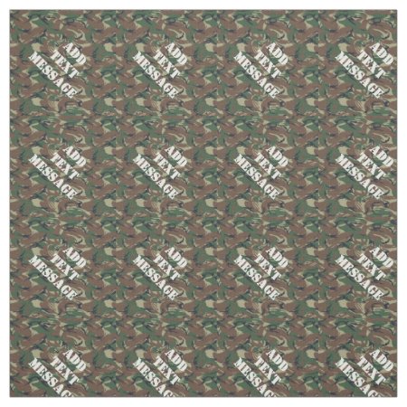 British 95 Green  Military Camouflage Fabric