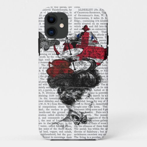 British Afternoon Tea Hat iPhone 11 Case