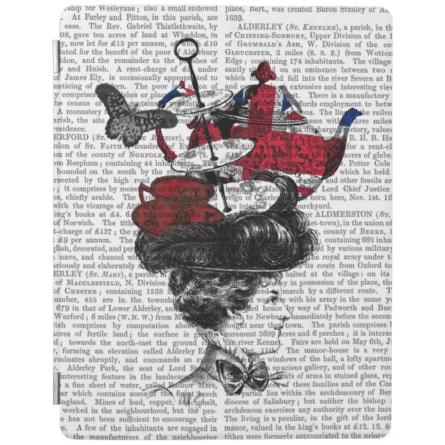 British Afternoon Tea Hat iPad Air Cover (Front)