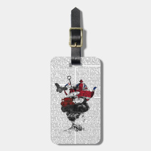 British Afternoon Tea Hat Luggage Tag