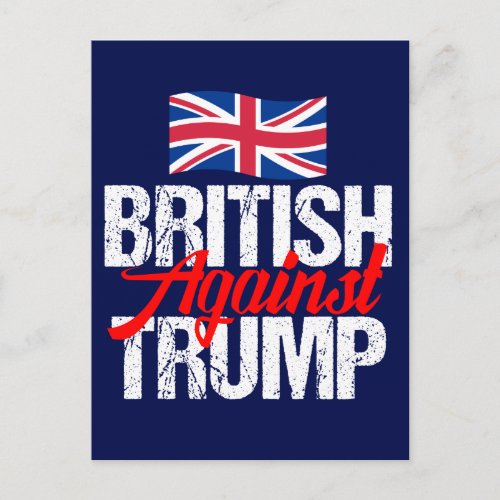 British Against Trump Postcard