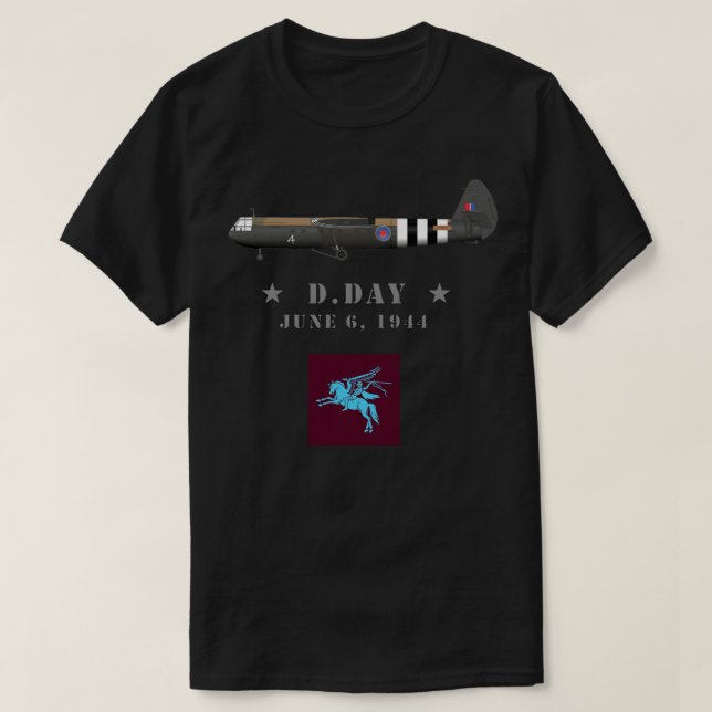 British Airborne D-Day WWII 6th Airborne Division  T-Shirt (Design Front)