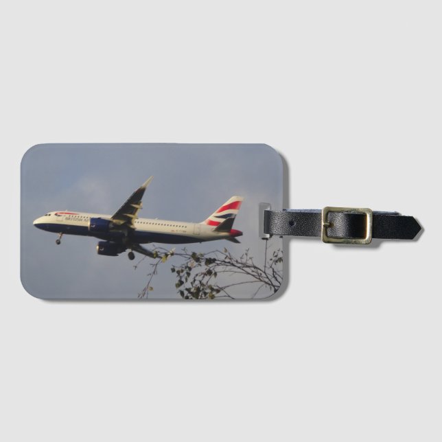 British Airplane Luggage Tag (Front Horizontal)