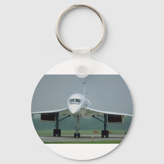 British Airways Concorde, on taxi way Keychain (Front)
