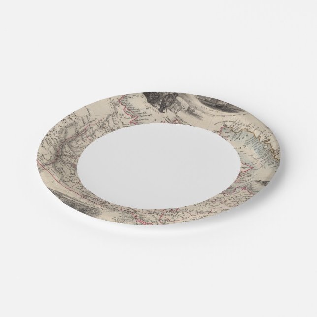 British America 2 Paper Plates (Angled)
