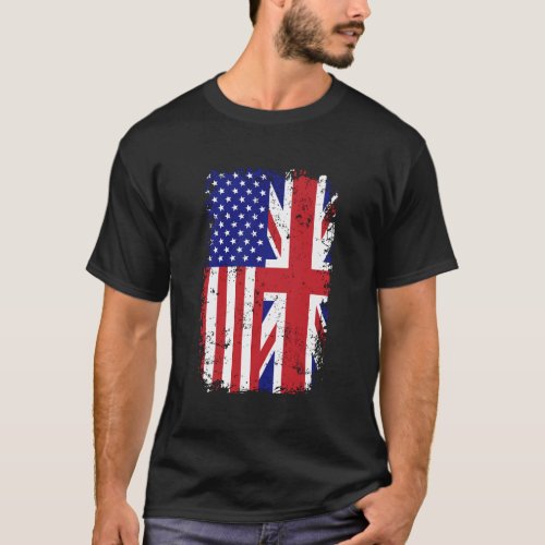 British American Flag Long Sleeve Shirt