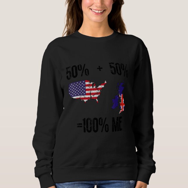 British American USA Great Britain Sweatshirt (Front)