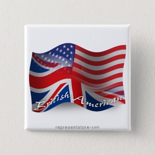 British_American Waving Flag Button