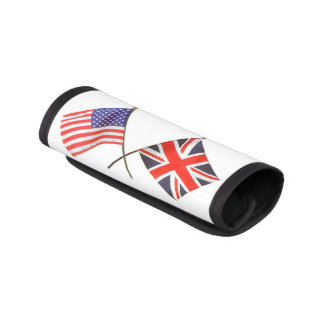 British and American Flag Luggage Handle Wrap