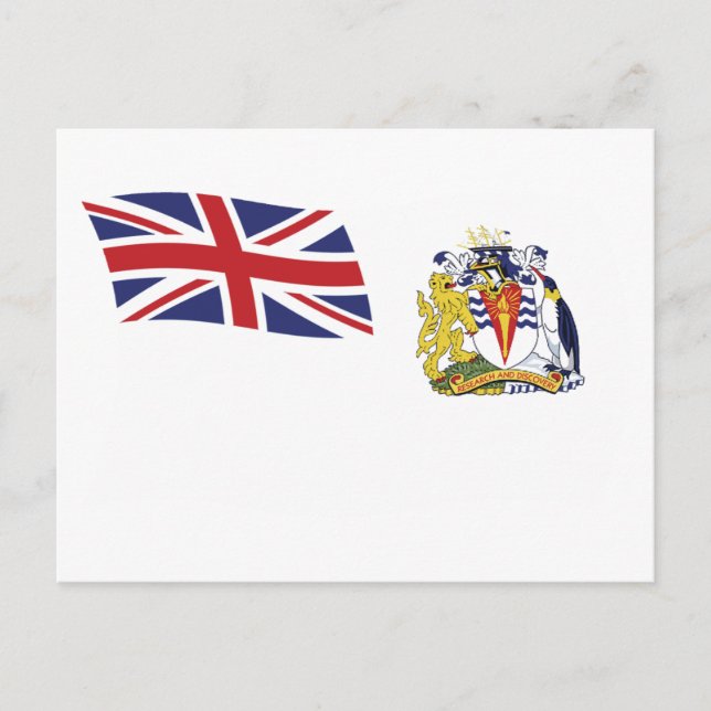 British Antarctic Flag Postcard (Front)