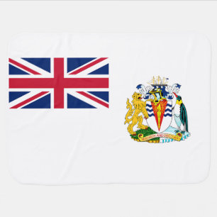 British Antarctic Territory Flag Baby Blanket