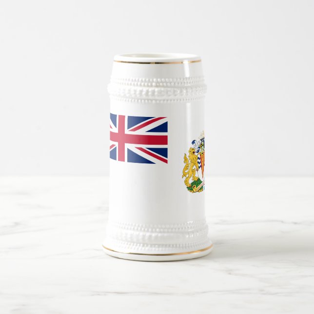 British Antarctic Territory Flag Beer Stein (Center)