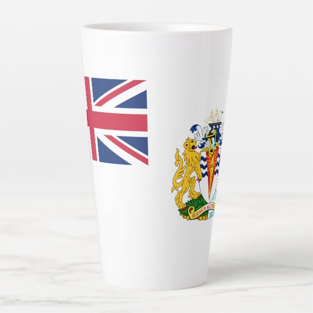 British Antarctic Territory Flag Latte Mug (Front)