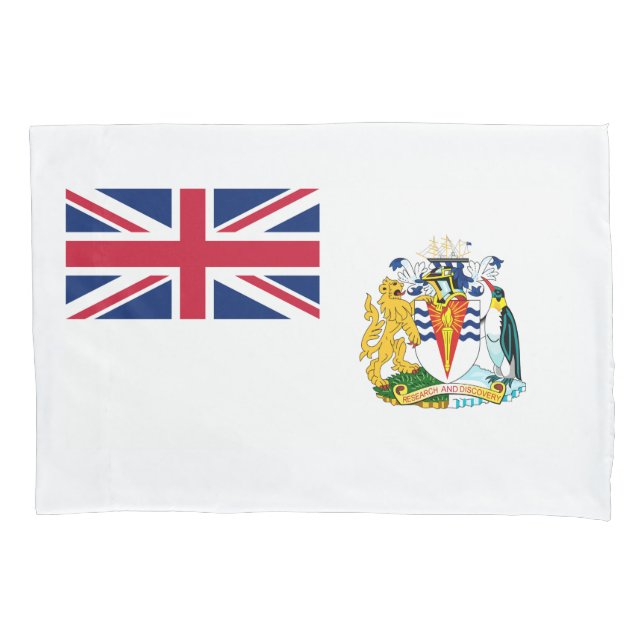 British Antarctic Territory Flag Pillow Case (Front)