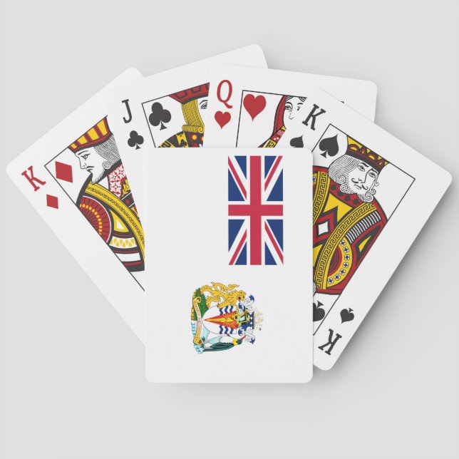 British Antarctic Territory Flag Poker Cards (Back)