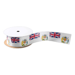 British Antarctic Territory Flag Satin Ribbon