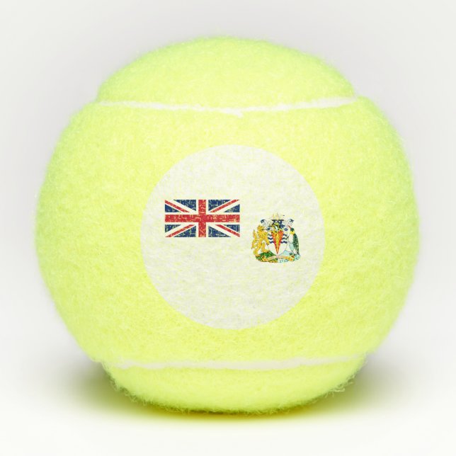 British Antarctic Territory Flag Tennis Balls (Front)