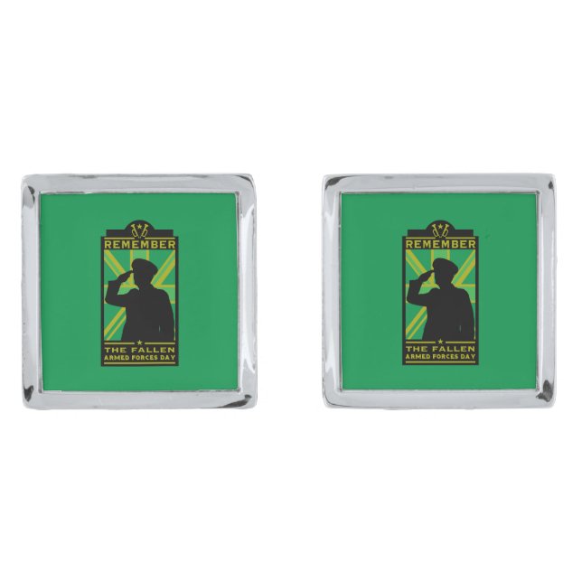British Armed Forces Day Cufflinks (Front)