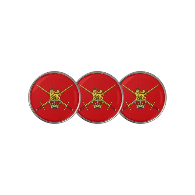 British Army flag (non-cerimonial) Golf Ball Marker (3 Up)