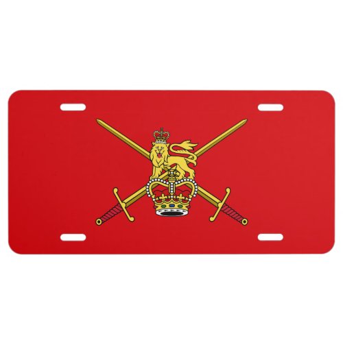 British Army flag non_cerimonial License Plate