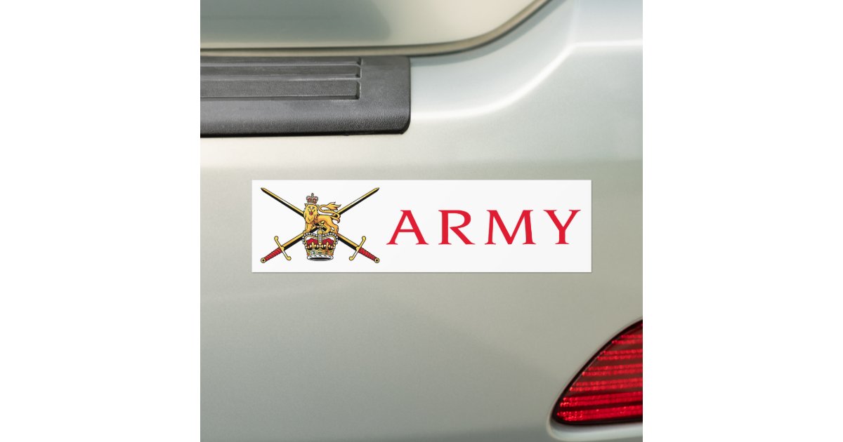 British Army Logo Bumper Sticker | Zazzle