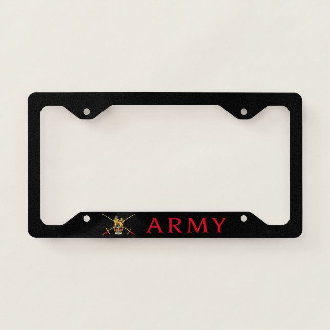 British Army Logo License Plate Frame (Front)