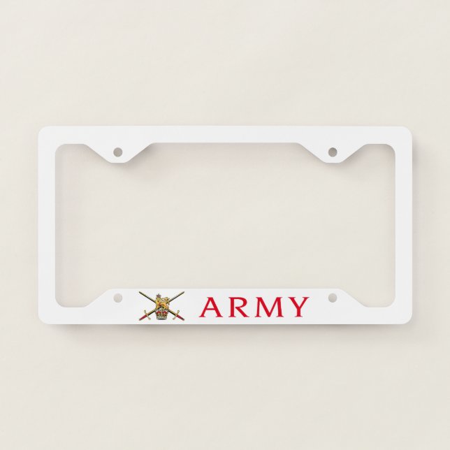 British Army Logo License Plate Frame (Front)