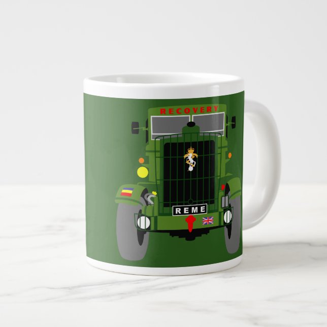 British Army R.E.M.E. veteran large Giant Coffee Mug (Front Right)