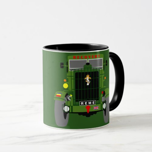 British Army REME Veteran RECOVERY TRUCK mug