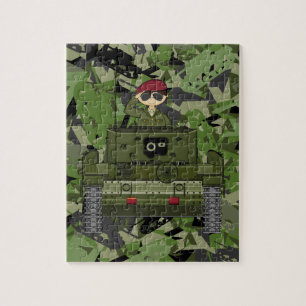 British Army Soldier in Tank Jigsaw Puzzle