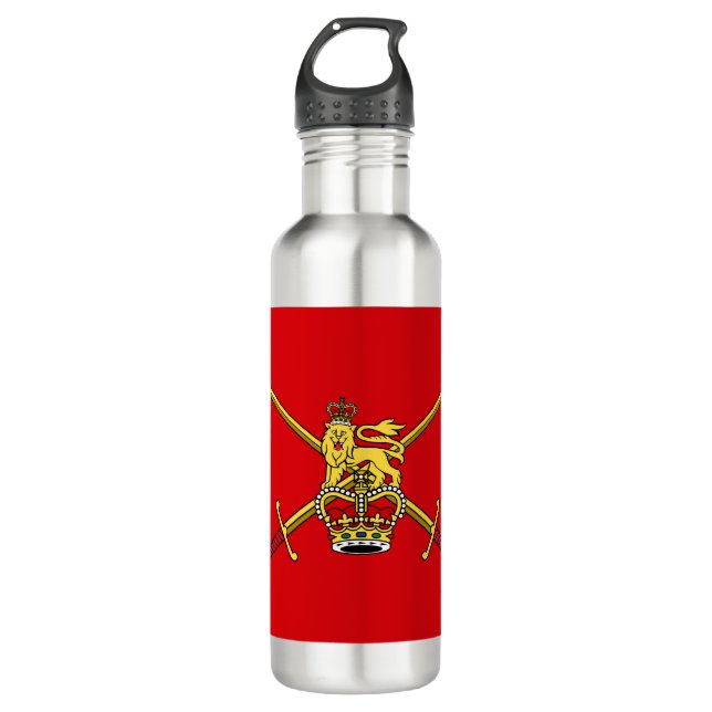 British Army (UK Military) Stainless Steel Water Bottle (Front)