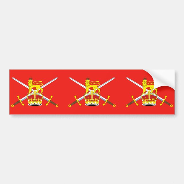 British Army, United Kingdom Bumper Sticker (Front)