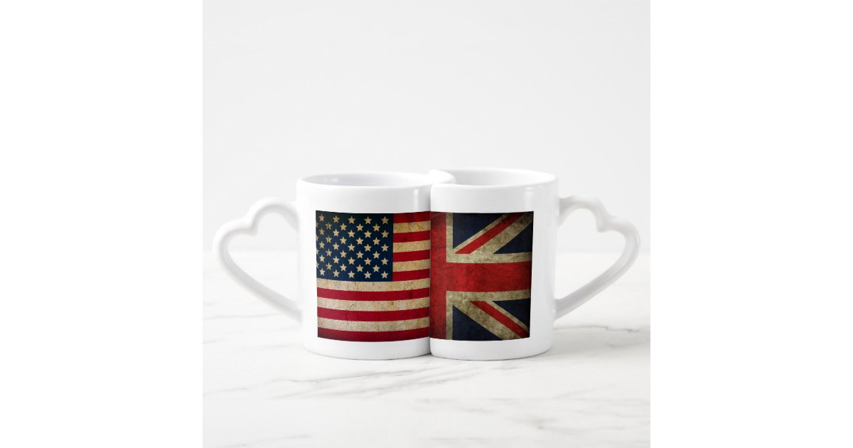 American Born, British at Heart Travel mug with a handle – Anglotees