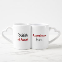 American Born, British at Heart Travel mug with a handle – Anglotees