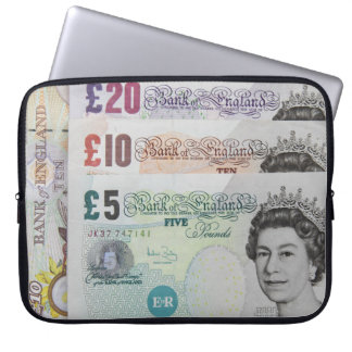 British Bank Notes Laptop Sleeve