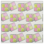 British Battenberg Marzipan Sponge Cake UK Food Fabric