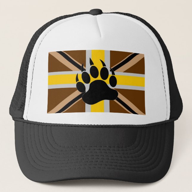 British Bear Pride Flag Trucker Hat (Front)
