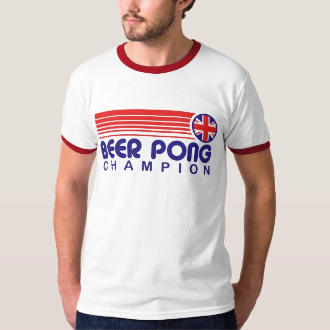 British Beer Pong Champion T-Shirt (Front)