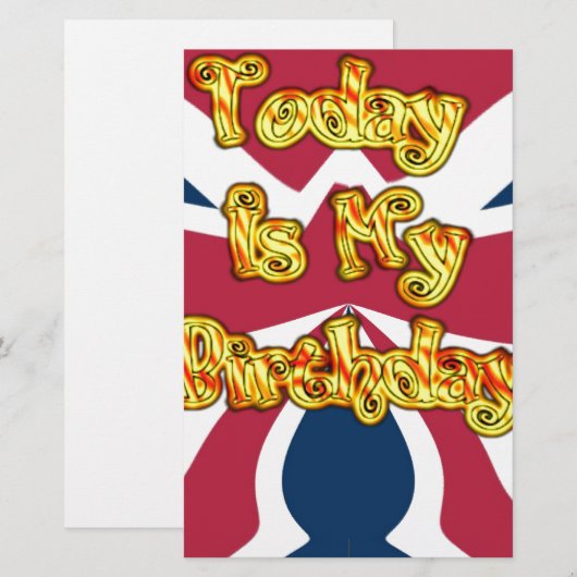 British Birthday Gifts Art Print (Front/Back)