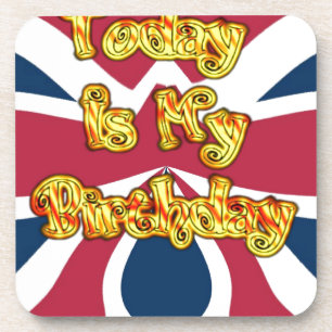British Birthday Gifts Art Print Drink Coaster