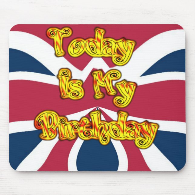 British Birthday Gifts Art Print Mouse Pad (Front)