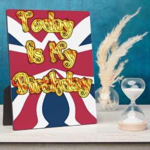 British Birthday Gifts Art Print Plaque