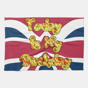British Birthday Gifts Art Print Towel