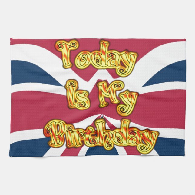British Birthday Gifts Art Print Towel (Horizontal)