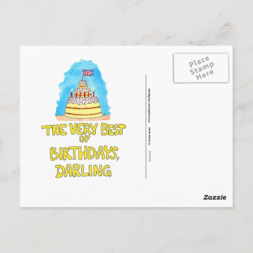 British Birthday Postcard By Nicole Janes Zazzle