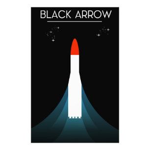 British Black Arrow Rocket Space Art Photo Print